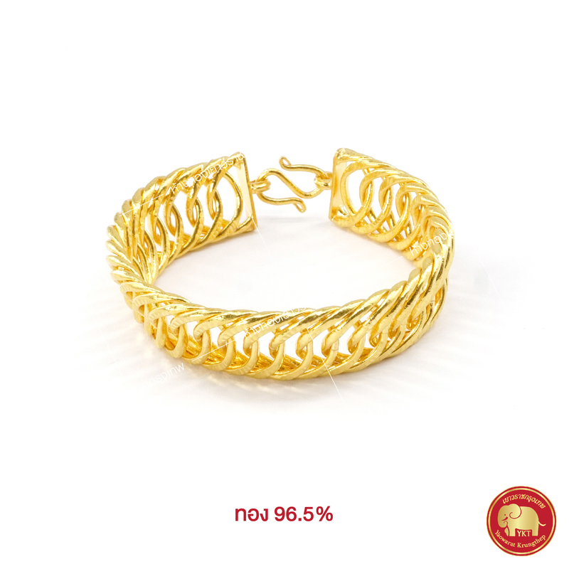 สร้อยข้อมือ เลทบิดยุ่งเงา ใหญ่