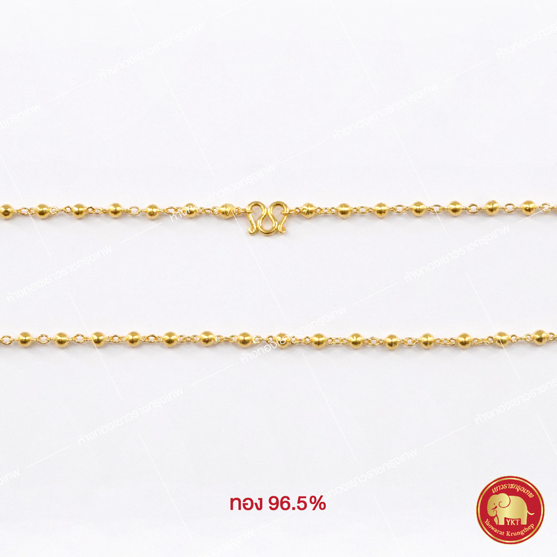 สร้อยคอทองคำ ประคำ เงา