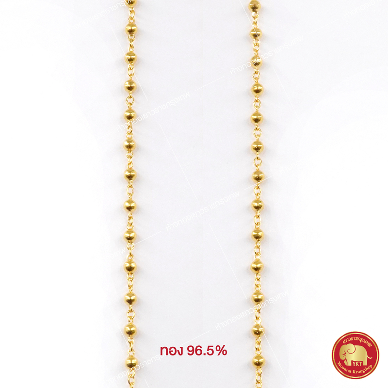 สร้อยคอทองคำ ประคำ เงา