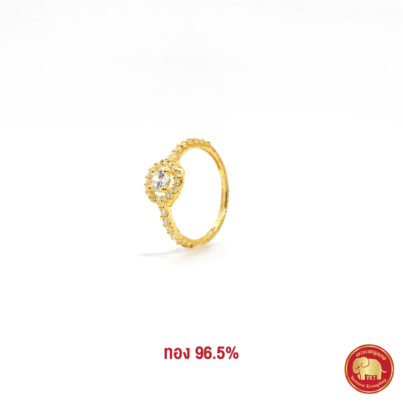 แหวนทองคำ เพชรล้อม