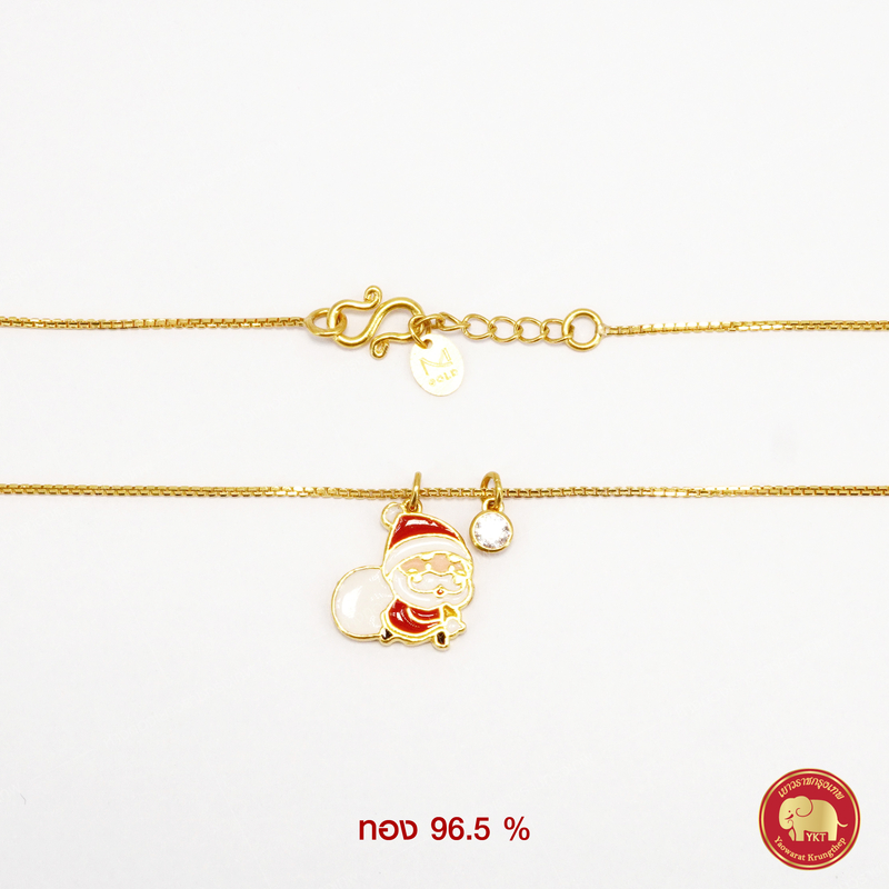 สร้อยคอทองคำ ลายคริสมาสต์