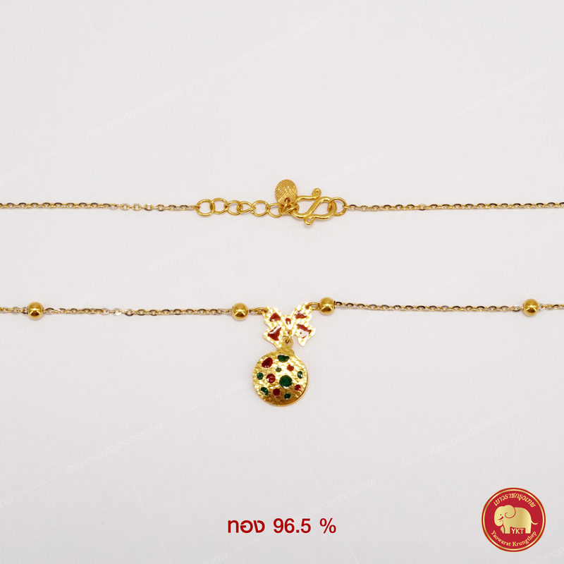 สร้อยคอทองคำ ลูกบอลซานต้า