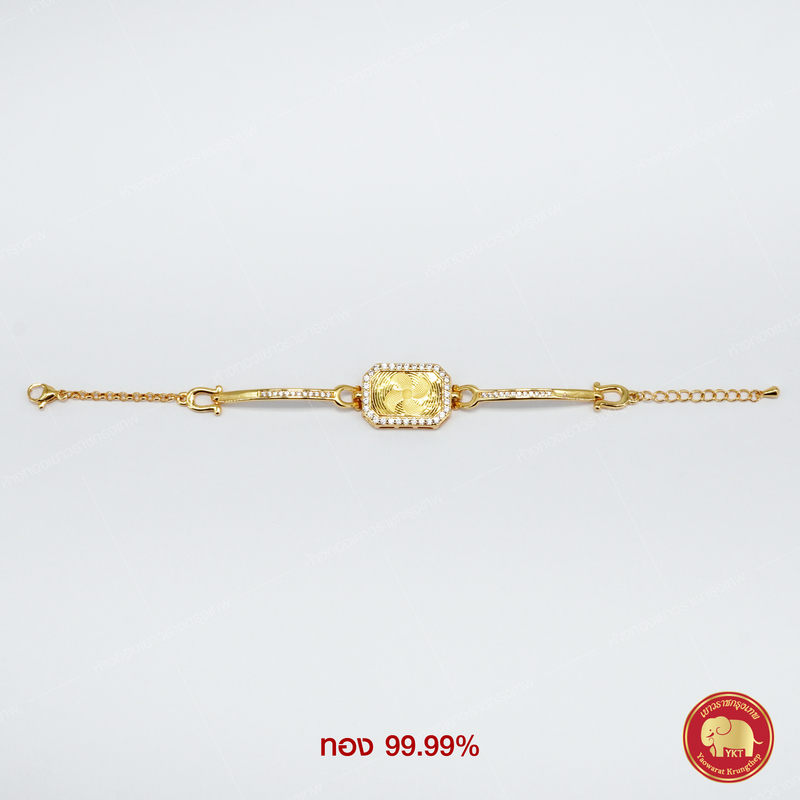 กำไลทองสายมู สายแต่งเพชร