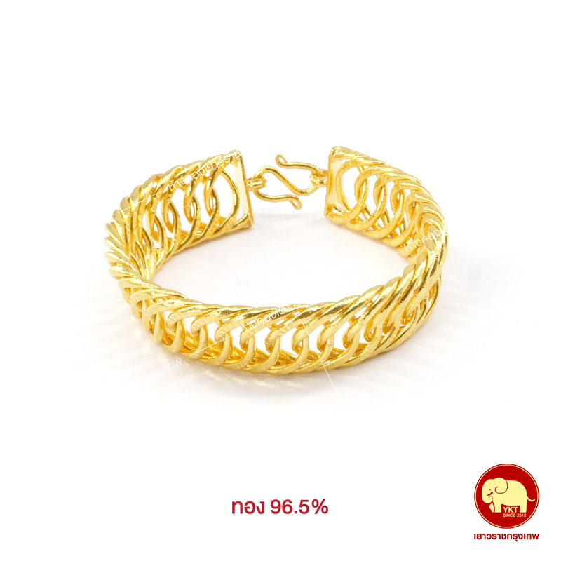 สร้อยข้อมือ เลทบิดยุ่งเงา ใหญ่